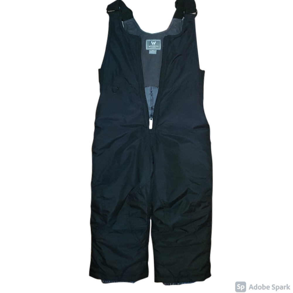 White Sierra D9717Y Youth Insulated Bib Black